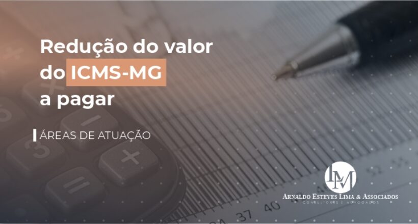 Área de atuação Redução do valor do ICMS-MG a pagar-capa