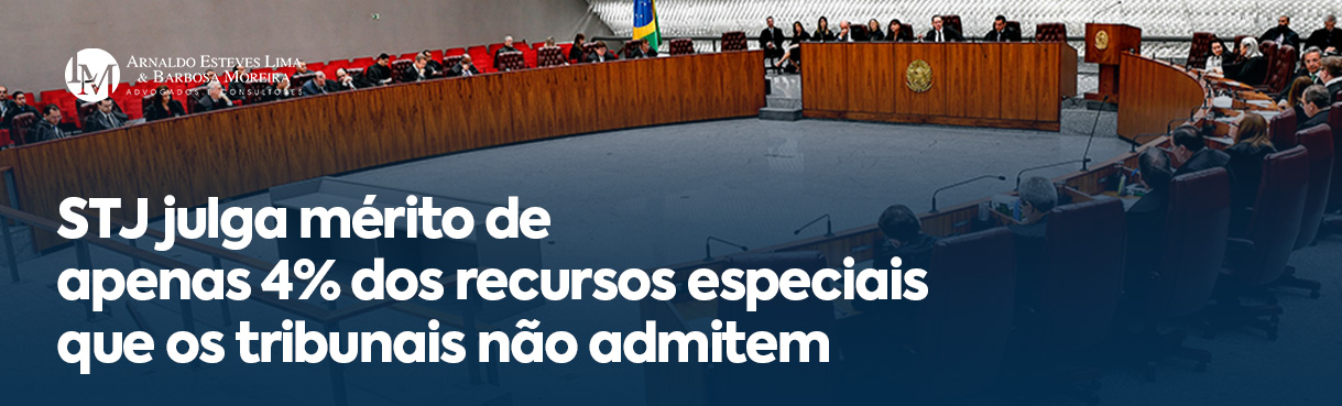 STJ julga mérito de apenas 4% dos recursos especiais que os tribunais não admitem