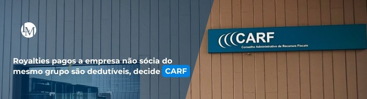 Royalties pagos a empresa não sócia